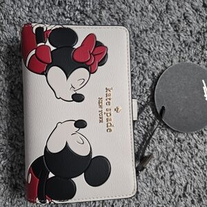 Kate Spade Cream and Red Mickey Mouse Wallet